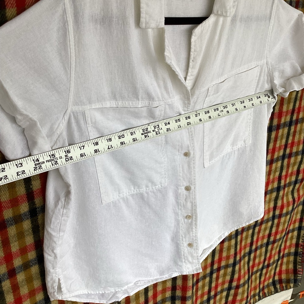 Universal thread button down linen shirt - image 3